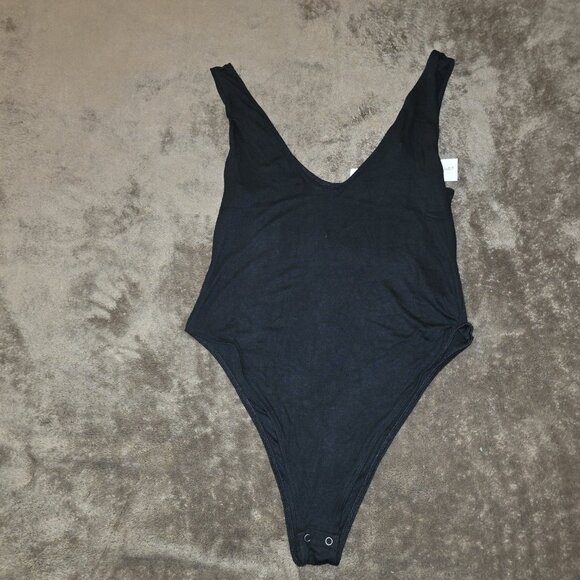 NWT A Pea In The Pod Grey State Ribbed Maternity Bodysuit Black Large - Picture 12 of 14